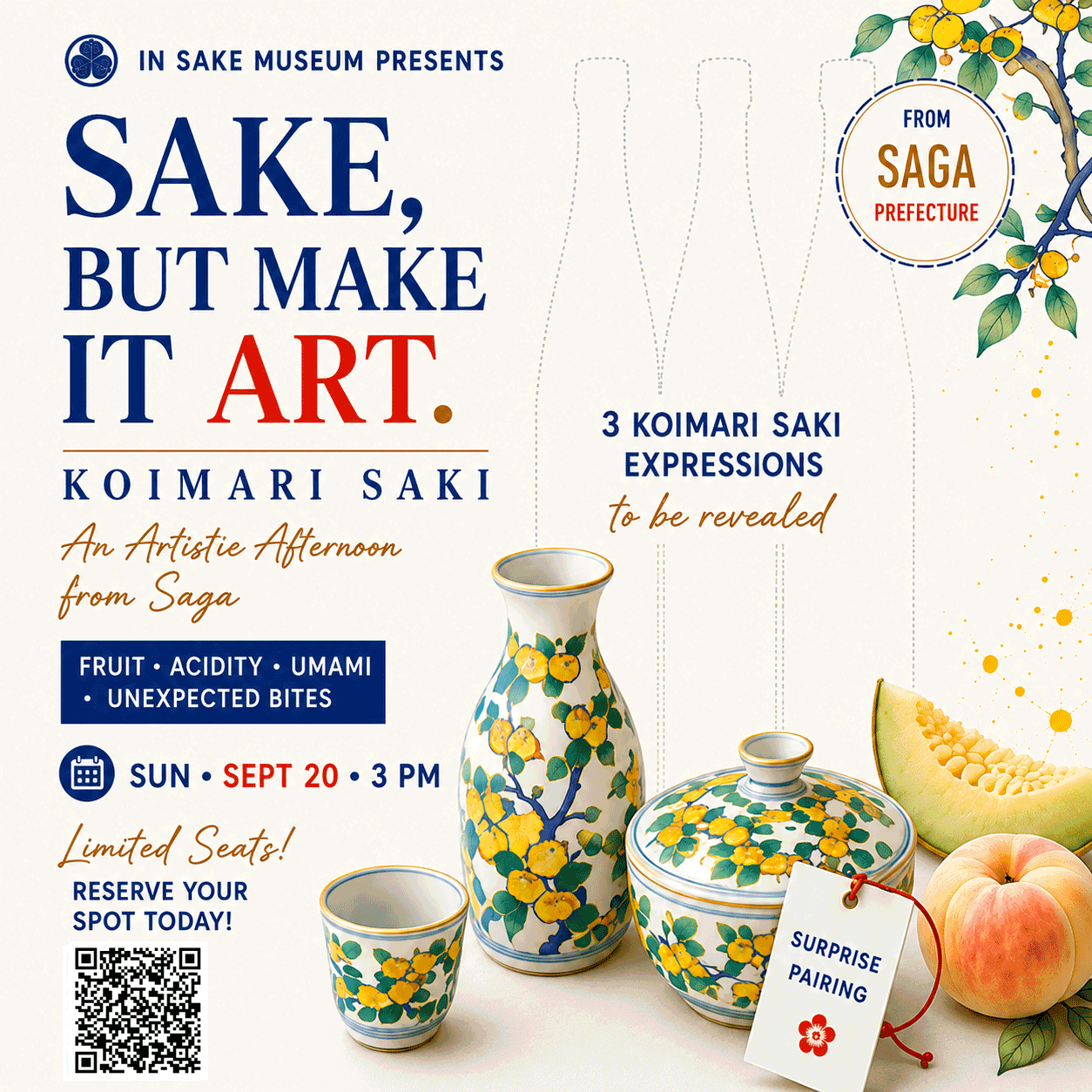 Koimari Saki: An Artistic Afternoon Tasting