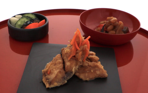 Deep-Fried Horse Mackerel Marinated in Sweet and Spicy Vinegar Sauce