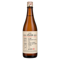 A single bottle of Japanese sake (shuizake) with a cream-colored label and a beige cap, photographed against a solid white background.