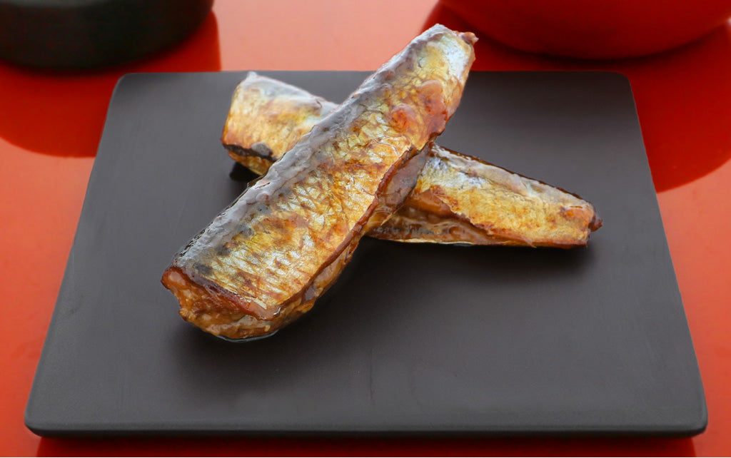 Sardines Stewed in Soy Sauce and Sugar