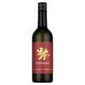A dark glass bottle of Chimera non-alcoholic wine with a deep red label featuring a gold lion logo and white text, set against a plain white background.